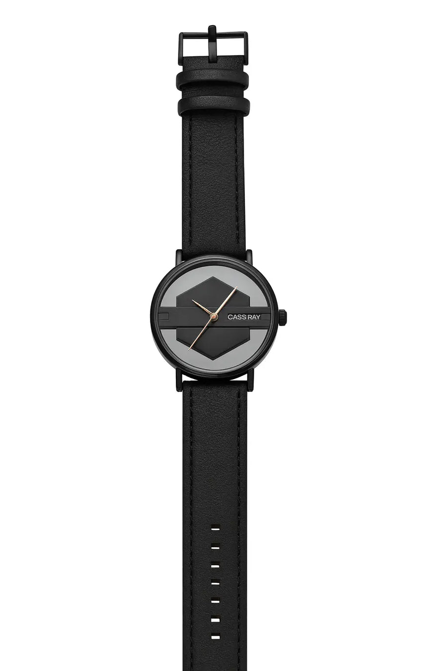 Cass Ray Hexa – Bold Geometric Black Watch