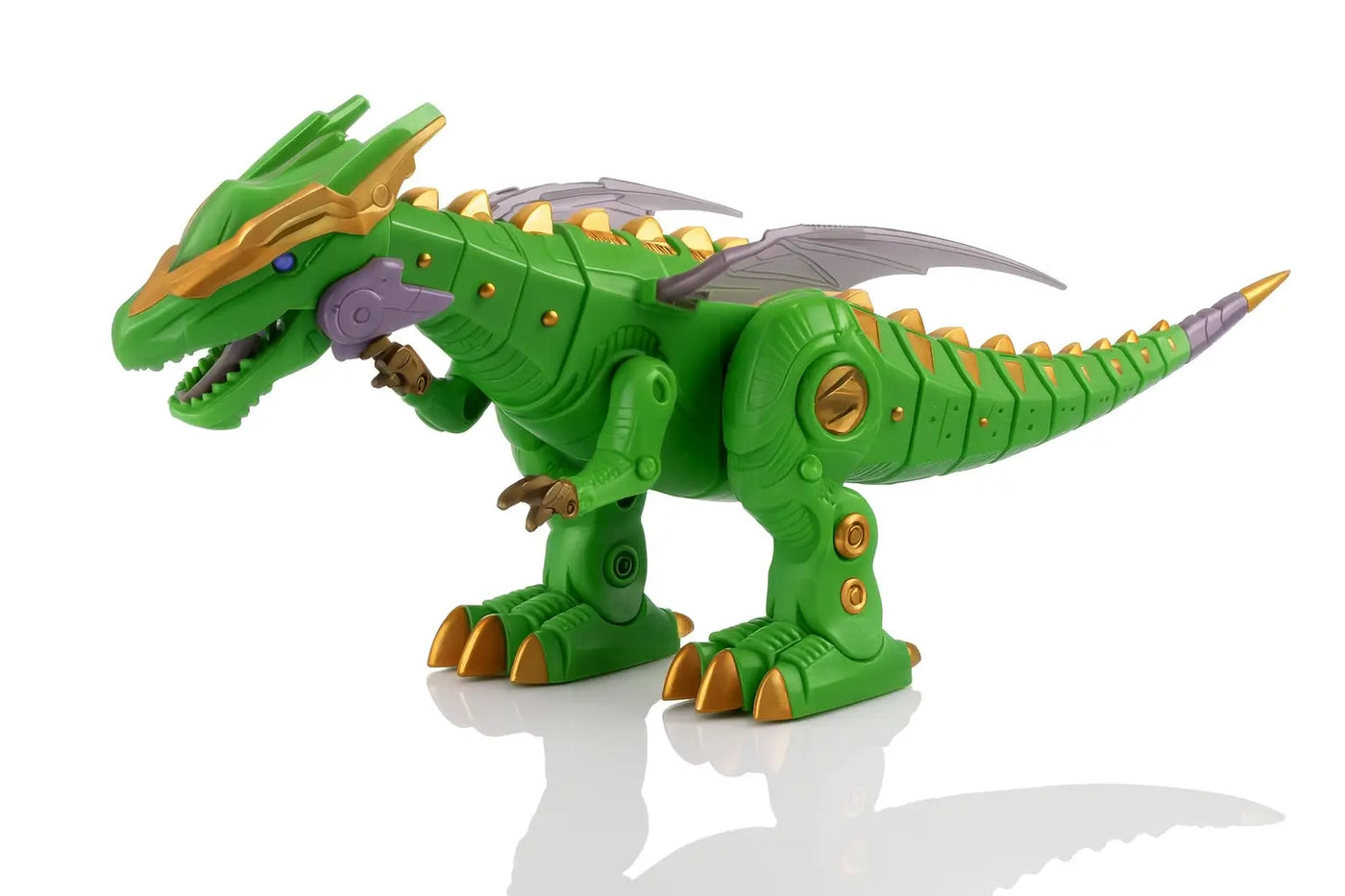 Robo-Dragon Dinosaur Toy with Wings & Light-Up Details